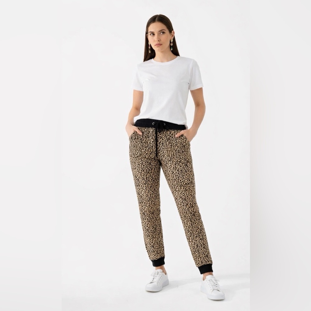Leopard Print Jogger Pants